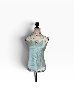 100% Silk Camisole Tank Top Fairycore Y2K Quiet Romantic Luxury Whimsigoth